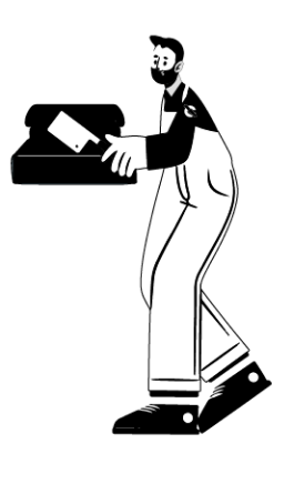 Person holding a knife and leaning on a counter